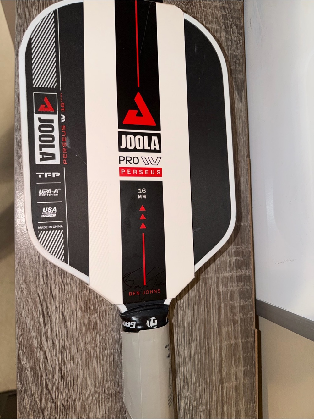 JOOLA Pro V Perseus Pickleball Paddle - Black, White, Red